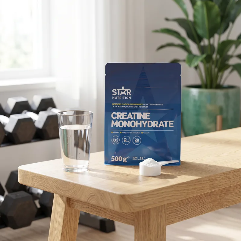 Star Nutrition Kreatin Monohydrat 500 g i hjemmetreningsmiljø
