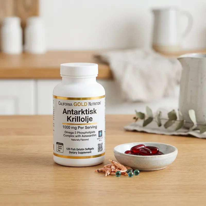 California Gold Nutrition Antarktisk Krillolje (120 kapsler) produktbilde