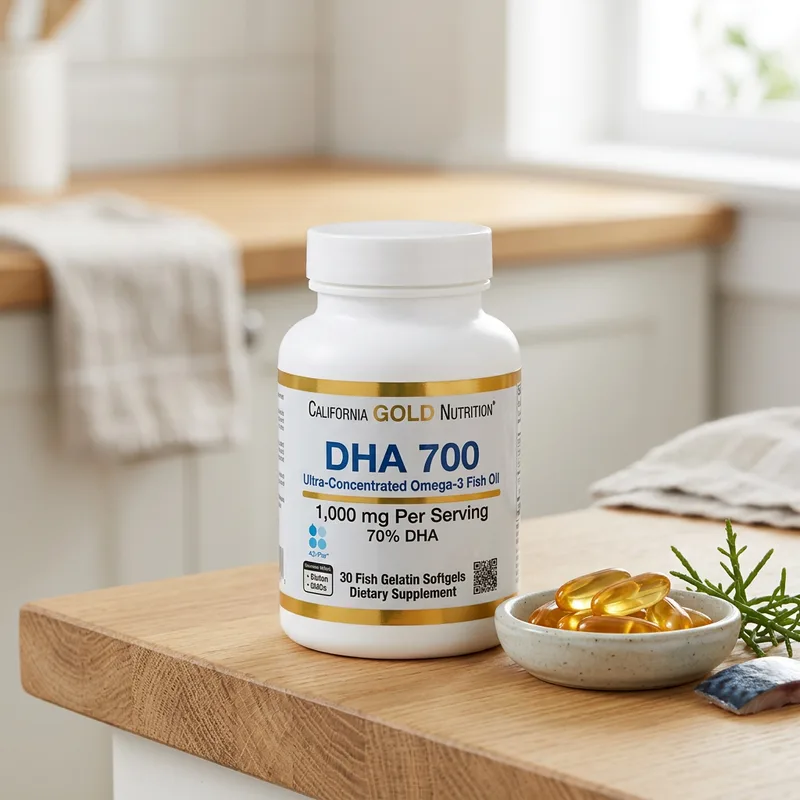 California Gold Nutrition DHA 700 Konsentrert Fiskeolje produktbilde