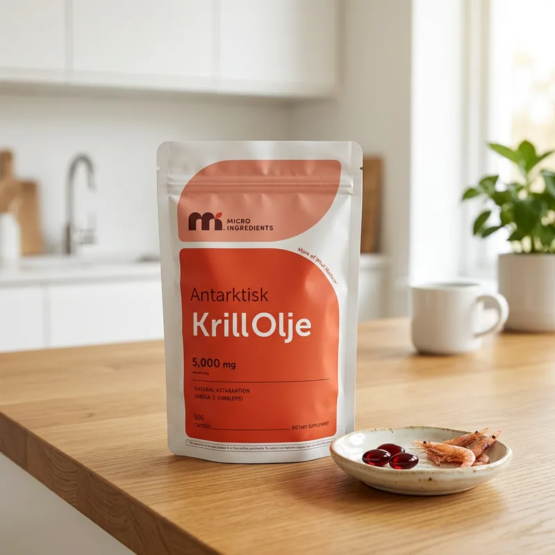 Micro Ingredients Antarktisk Krillolje 500 mg produktbilde