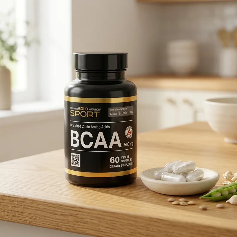 California Gold Nutrition BCAA 2:1:1 med AjiPure (60 kapsler produktbilde