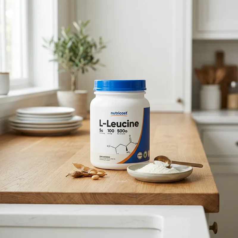 Nutricost L-Leucin Pulver (500 g) produktbilde