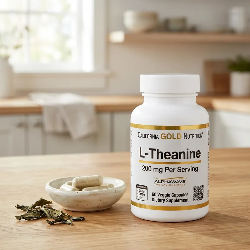 California Gold Nutrition L-Theanin AlphaWave 200 mg produktbilde