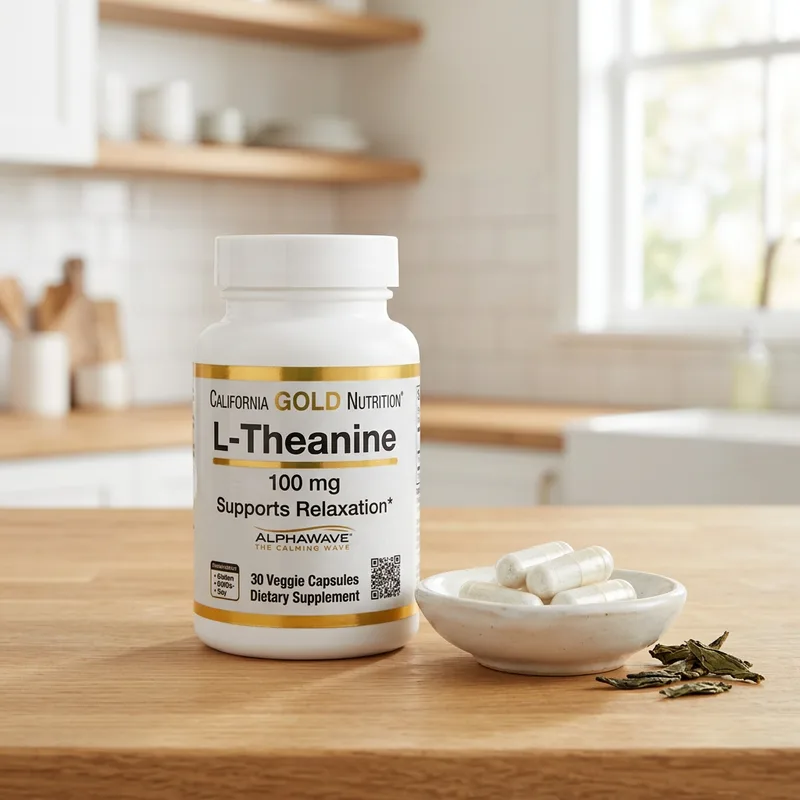 California Gold Nutrition L-Theanin AlphaWave 100 mg produktbilde