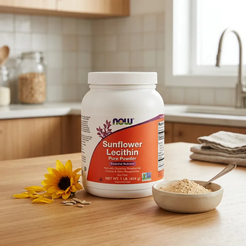 NOW Foods Solsikkelecitin, rent pulver, 454 g produktbilde