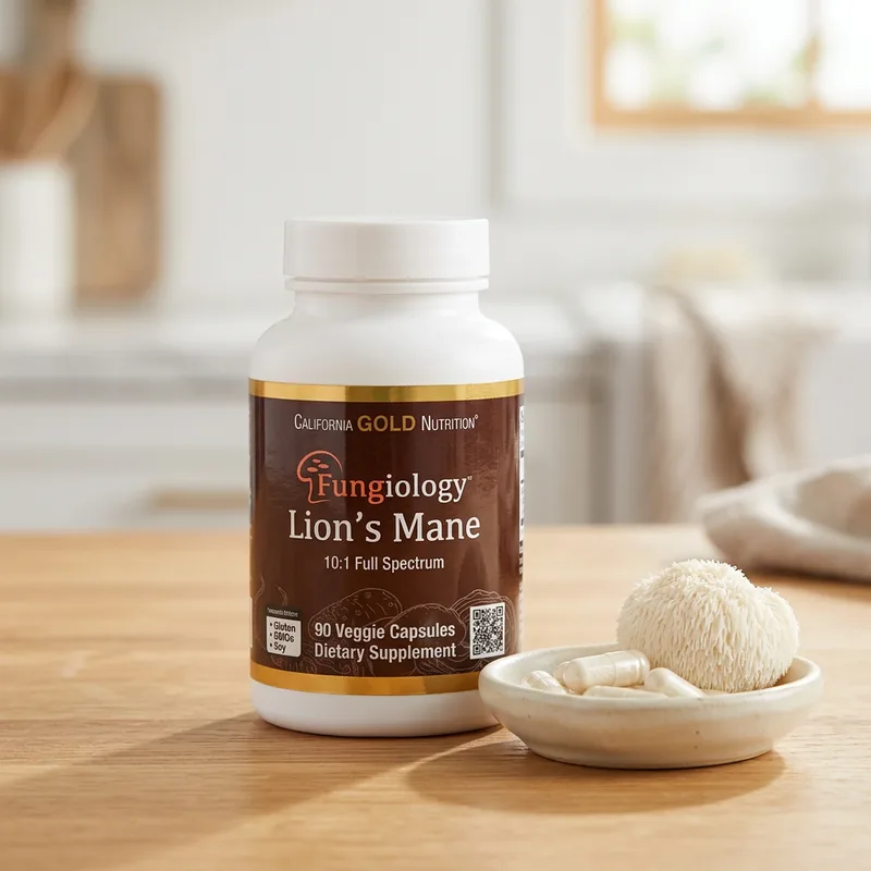 California Gold Nutrition Organic Lion's Mane, 90 kapsler produktbilde