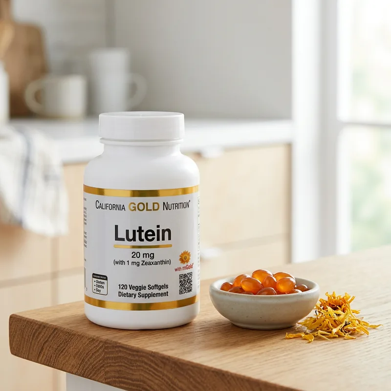 California Gold Nutrition Lutein med Zeaxantin (120 kapsler) produktbilde