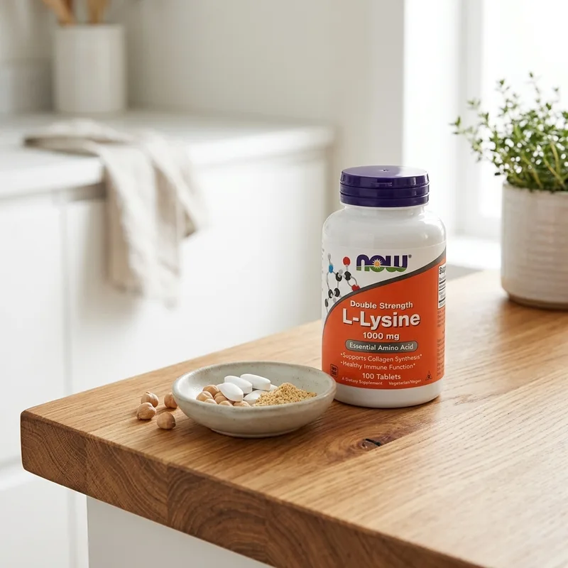 NOW Foods L-Lysine 1000 mg produktbilde