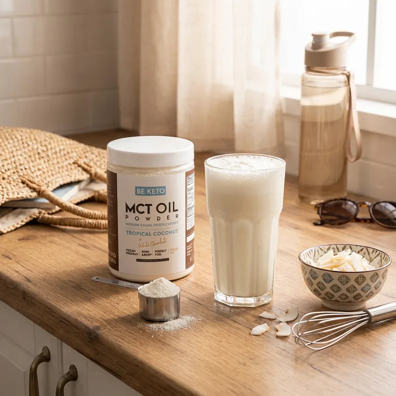 BeKeto KETO MCT Oil Powder 300 g i hverdagsmiljø