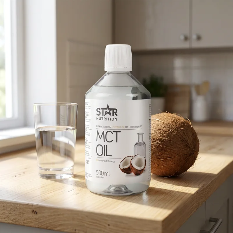 Star Nutrition MCT Oil 500 ml i hverdagsmiljø
