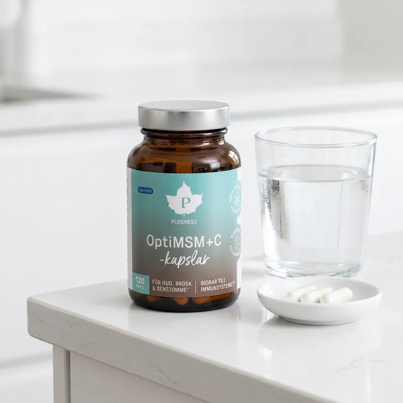 Pureness OptiMSM Plus C 120 kapsler i hverdagsmiljø