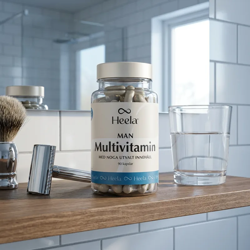 Heela Multivitamin Man 90 kapsler i hverdagsmiljø