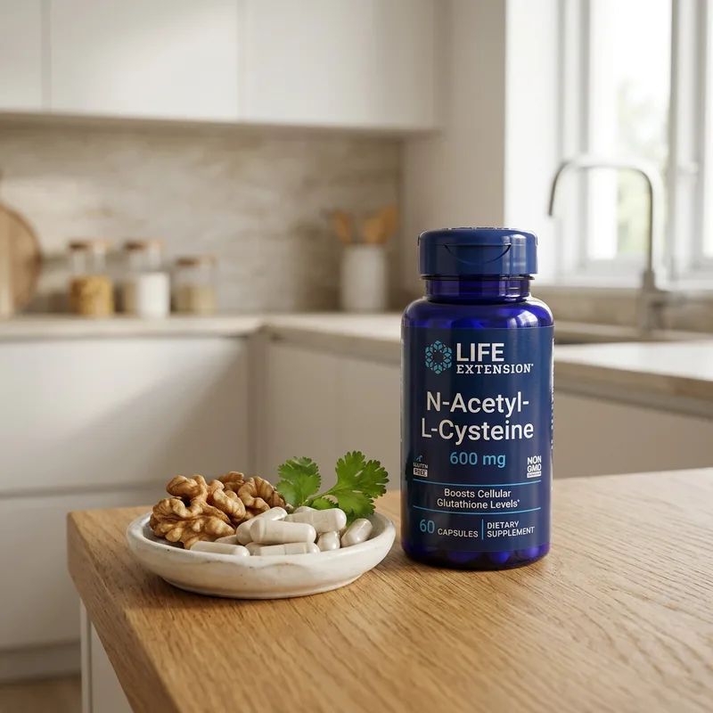Life Extension N-Acetyl-L-Cysteine 600 mg produktbilde
