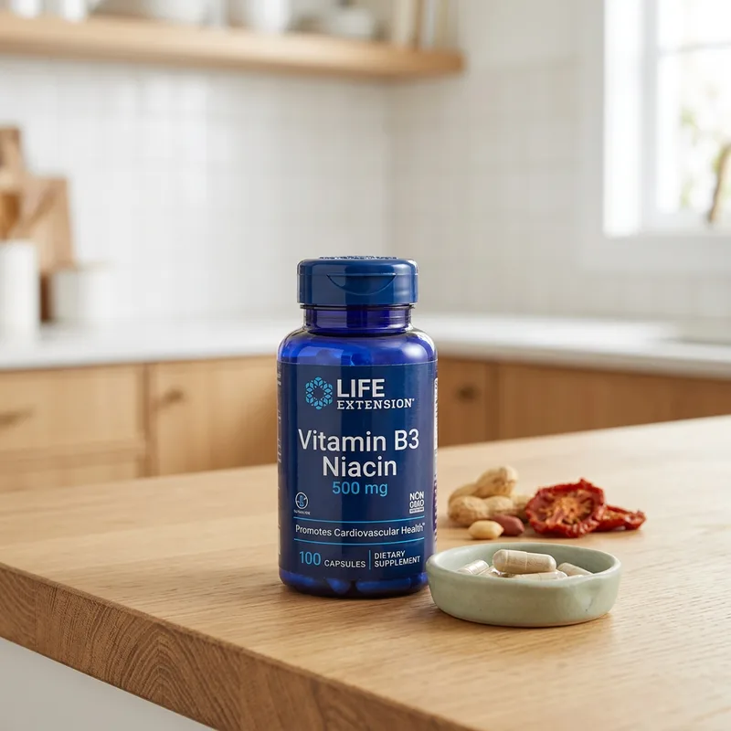 Life Extension Vitamin B3 Niacin 500 mg produktbilde