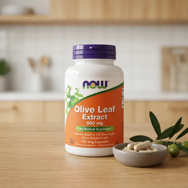 NOW Foods Olivenbladekstrakt 500 mg produktbilde