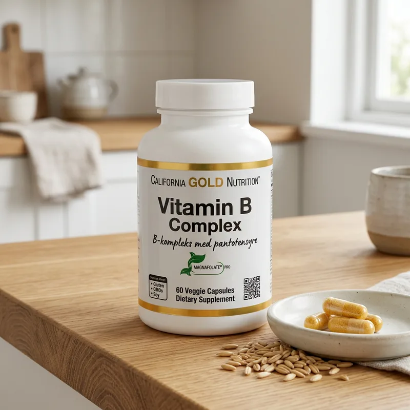 California Gold Nutrition B-kompleks med pantotensyre produktbilde
