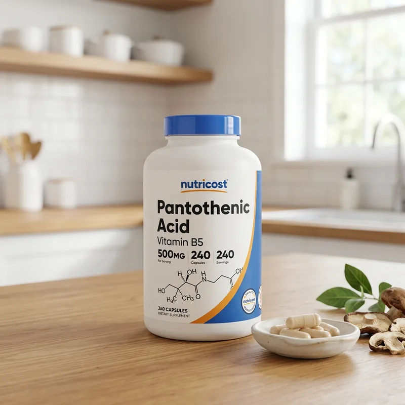 Nutricost Pantothenic Acid 500 mg produktbilde