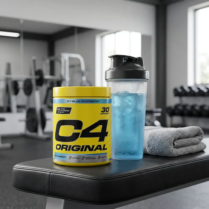 Cellucor C4 PWO Pulver 195 g i hverdagsmiljø