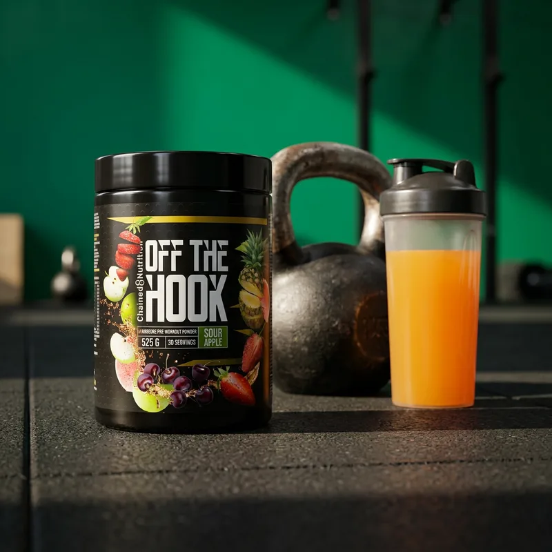 Chained Nutrition Off The Hook PWO 525 g i hverdagsmiljø