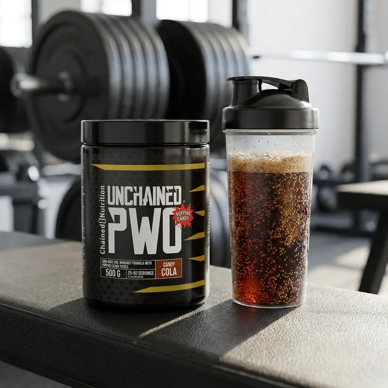 Chained Nutrition Unchained PWO 500 g i hverdagsmiljø