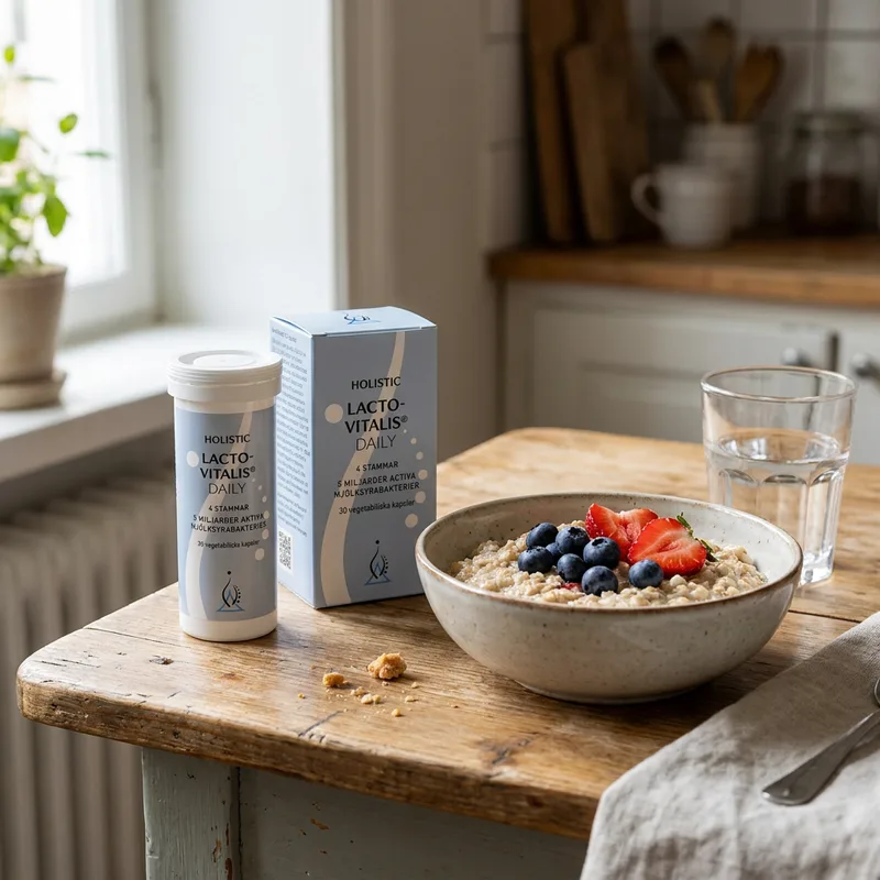 Holistic LactoVitalis Daily 30 kapsler i hverdagsmiljø