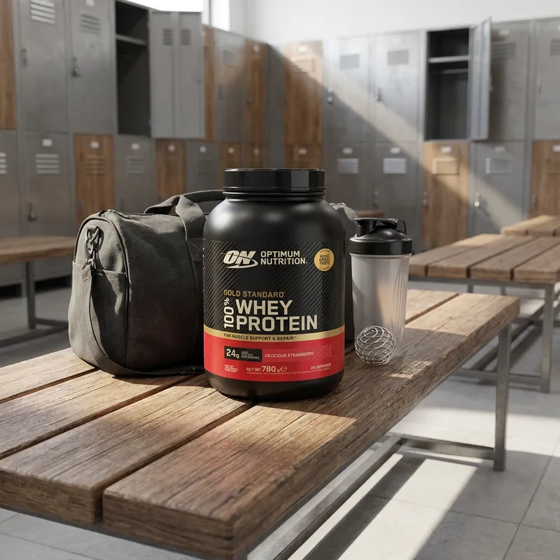 Optimum Nutrition 100% Whey Gold Standard 780 g i hverdagsmiljø