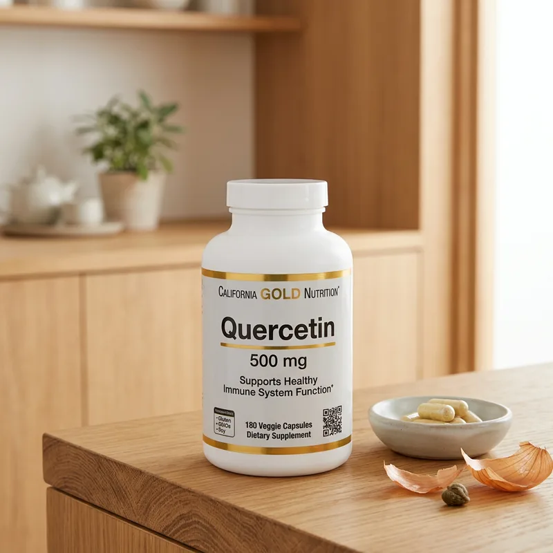 California Gold Nutrition Quercetin 500 mg produktbilde