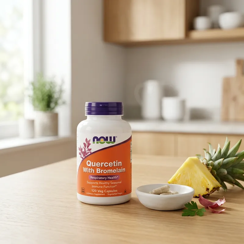 NOW Foods Quercetin with Bromelain produktbilde