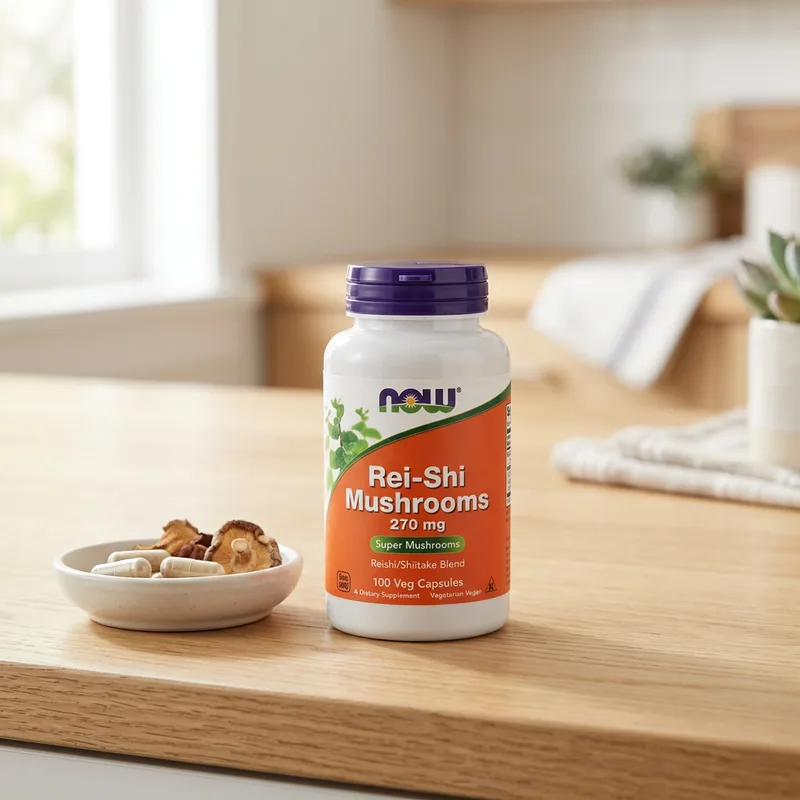 NOW Foods Reishi Mushrooms 270 mg produktbilde