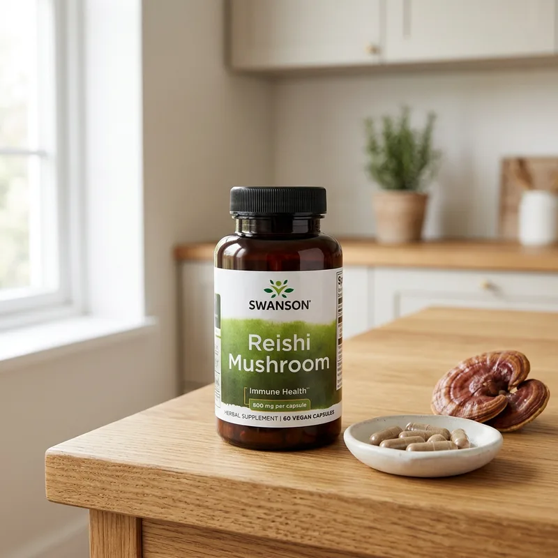 Swanson Reishi Mushroom 600 mg produktbilde