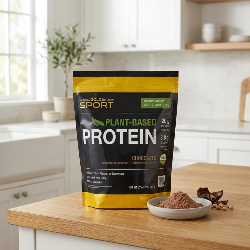 California Gold Nutrition Plant-Based Protein (sjokolade) produktbilde