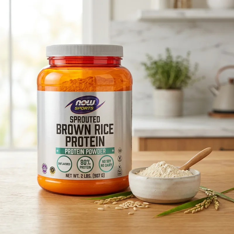NOW Foods Sprouted Brown Rice Protein produktbilde