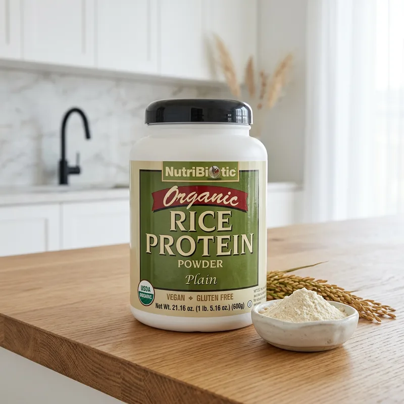 NutriBiotic Organic Rice Protein produktbilde
