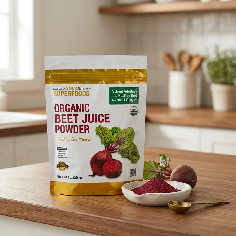 California Gold Nutrition Organic Beet Juice Powder produktbilde