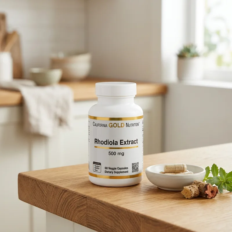 California Gold Nutrition Rhodiola Extract 500 mg produktbilde