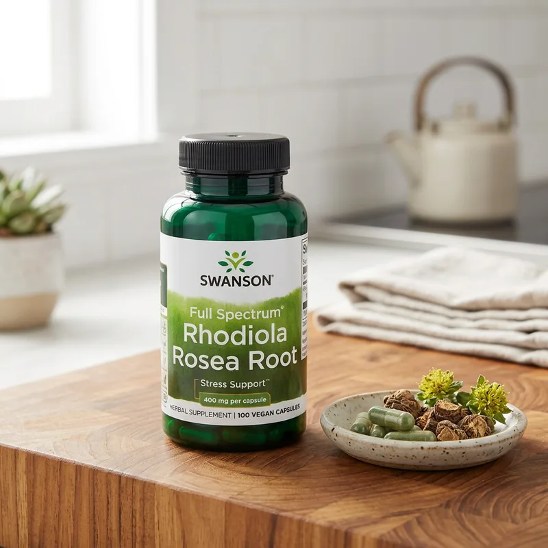 Swanson Full Spectrum Rhodiola Rosea Root 400 mg produktbilde