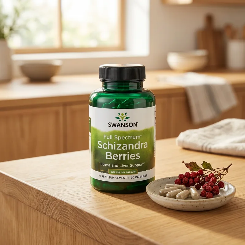 Swanson Full Spectrum Schizandra-bær 525 mg produktbilde