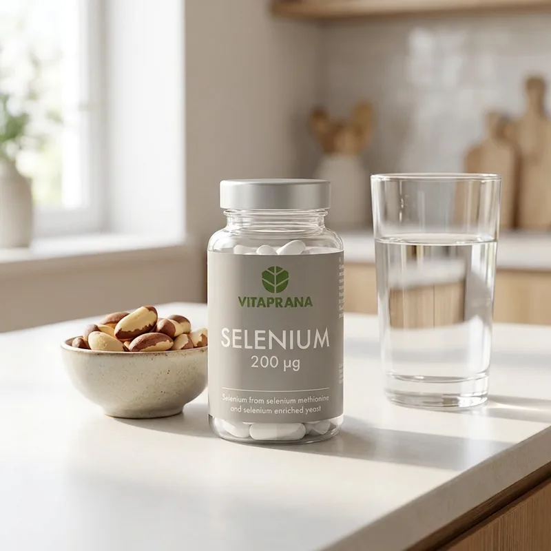 Vitaprana Selenium 200 µg, 110 kapsler i hverdagsmiljø