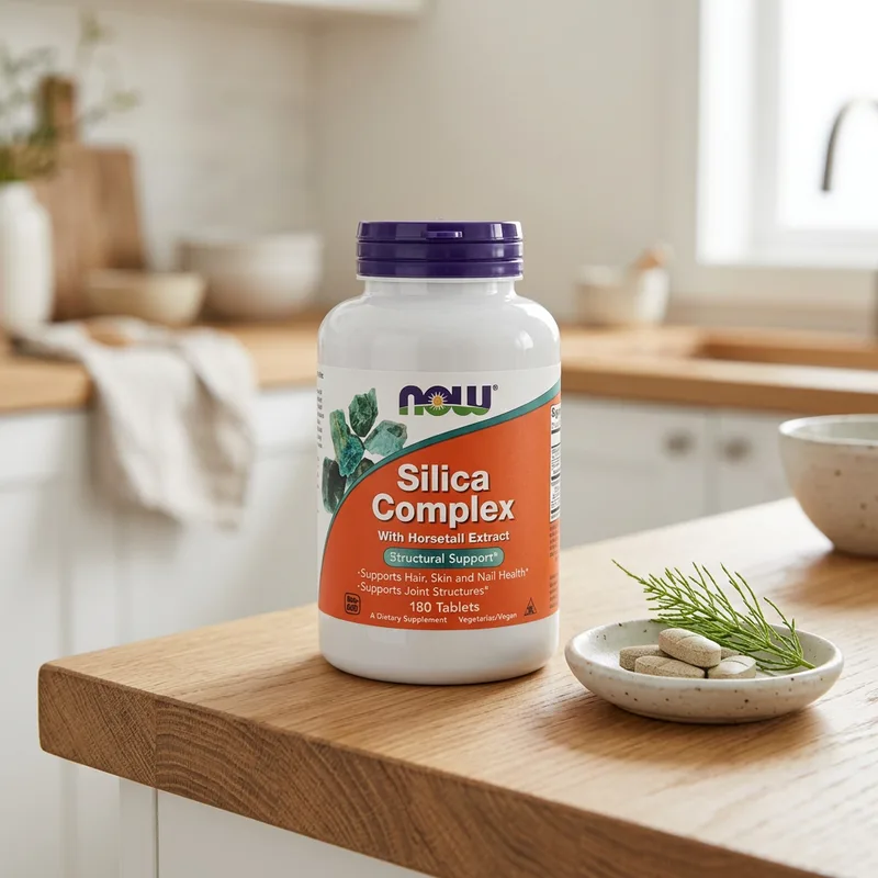 NOW Foods Silica Complex med kjerringrokk produktbilde