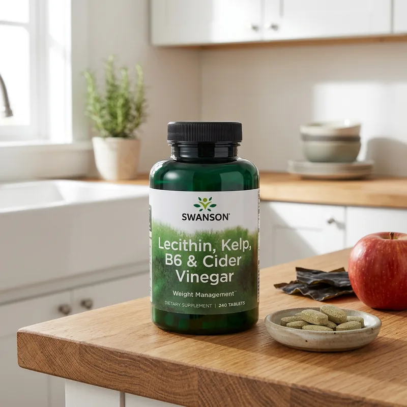 Swanson Lecithin, Kelp, B6 og Cider Vinegar produktbilde