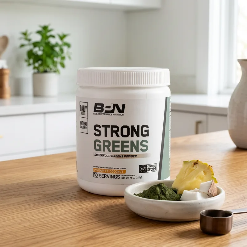 BPN Strong Greens Superfood Powder produktbilde