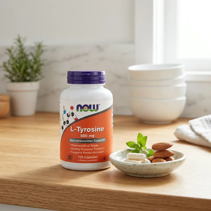NOW Foods L-Tyrosine 500 mg produktbilde