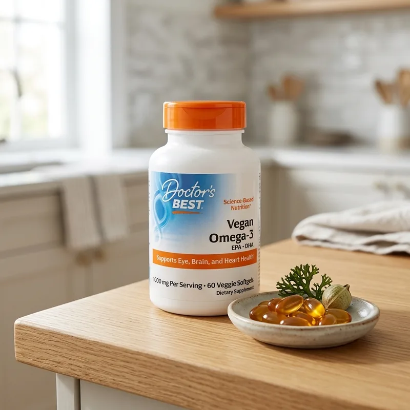 Doctor's Best Vegan Omega-3 EPA og DHA produktbilde
