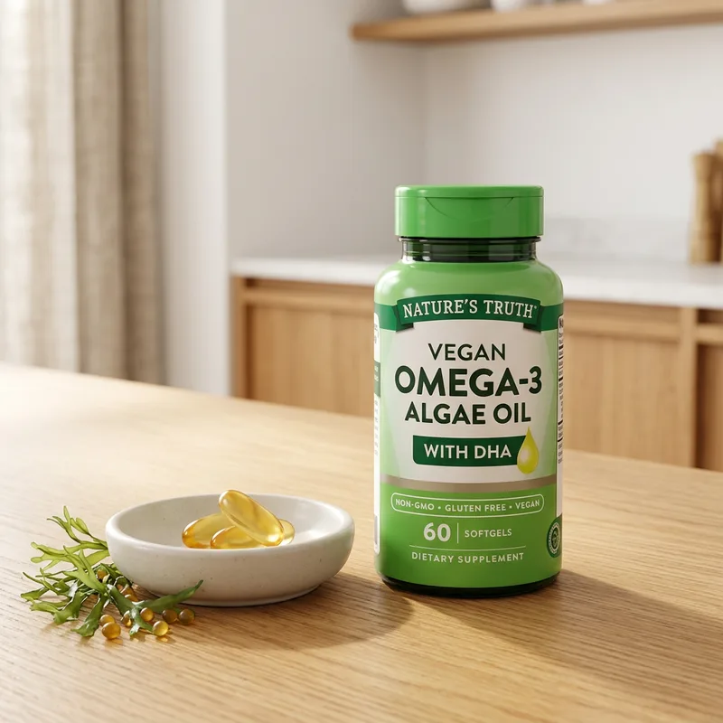 Nature's Truth Vegan Omega-3 Algeolje produktbilde