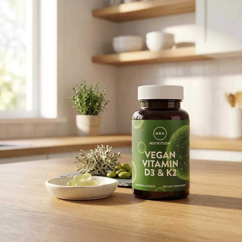 MRM Nutrition Vegansk Vitamin D3 og K2 produktbilde