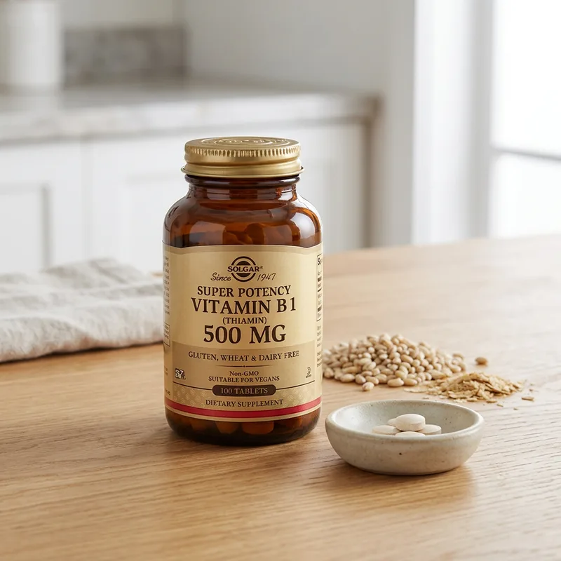 Solgar Vitamin B1 500 mg produktbilde