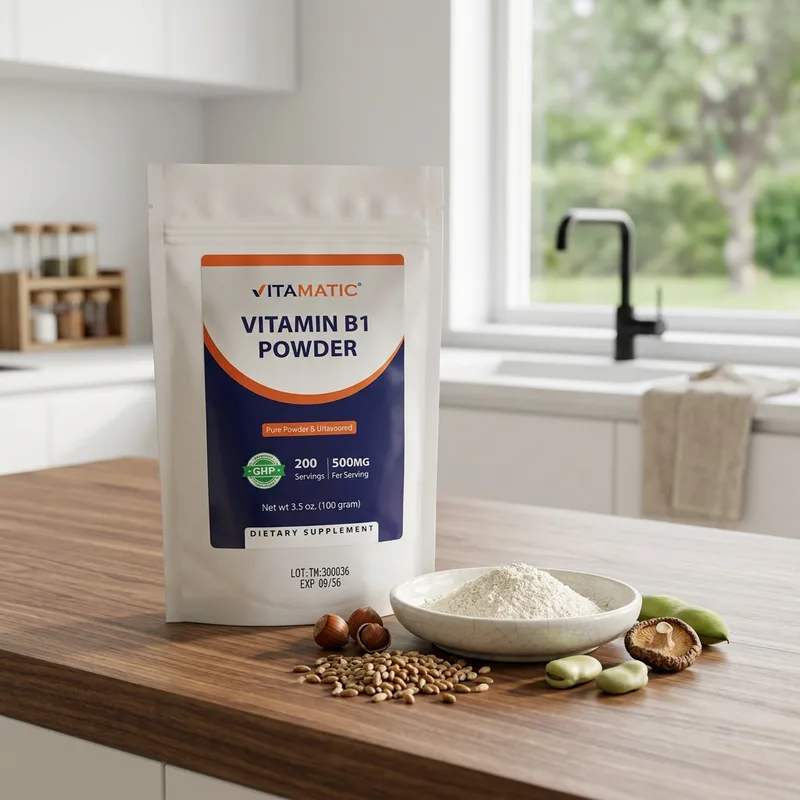 Vitamatic Vitamin B1 pulver produktbilde