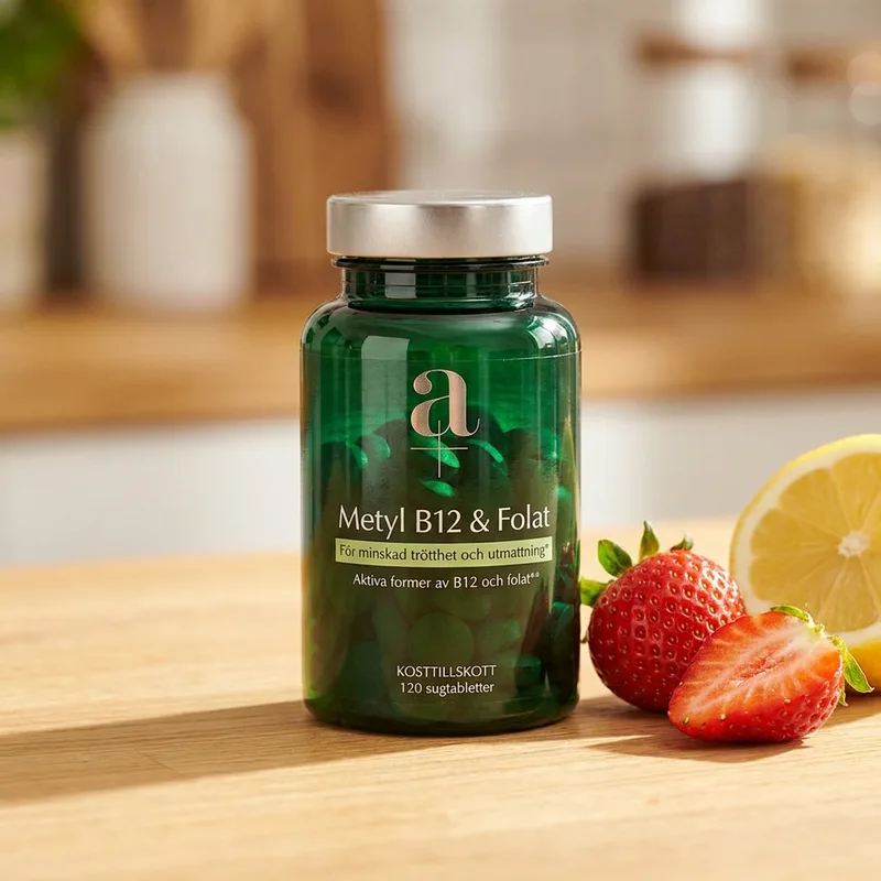 Alpha Plus Metyl B12 & Folat 120 sugetabletter i hverdagsmiljø