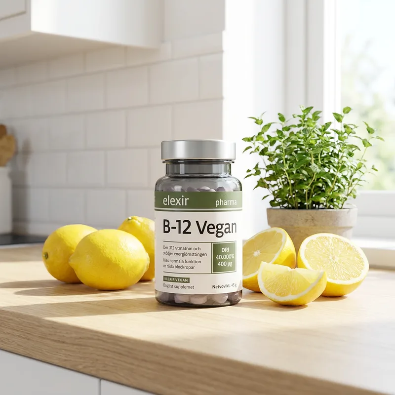 Elexir Pharma B-12 Vegan 100 tabletter i hverdagsmiljø