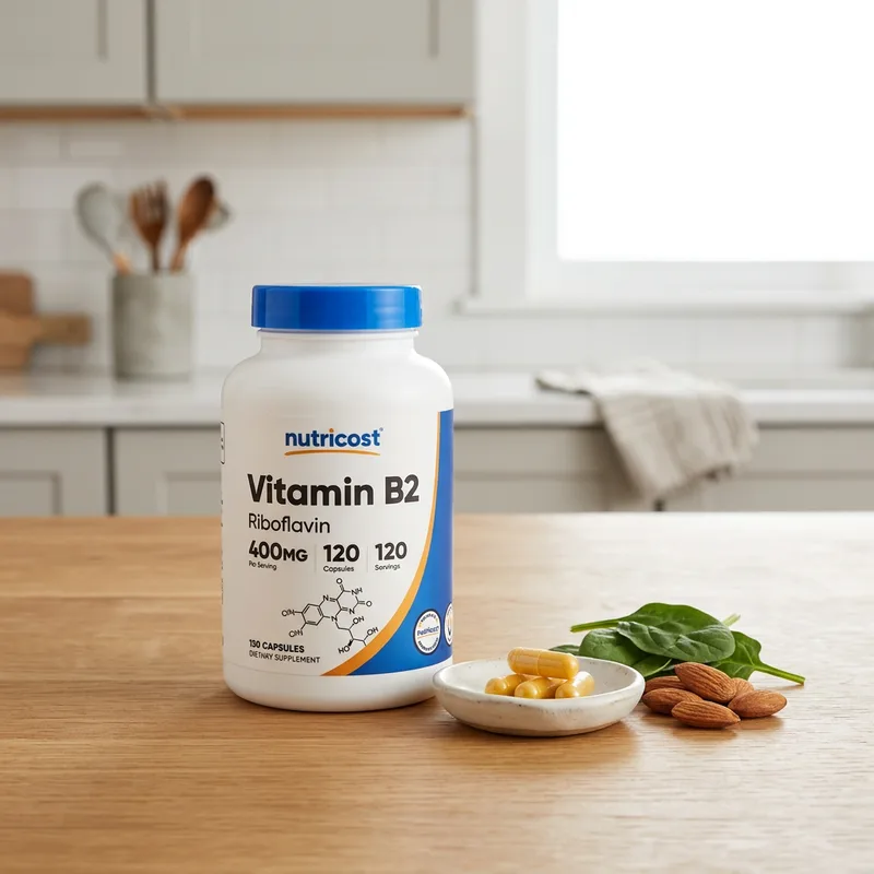 Nutricost Vitamin B2 400 mg produktbilde